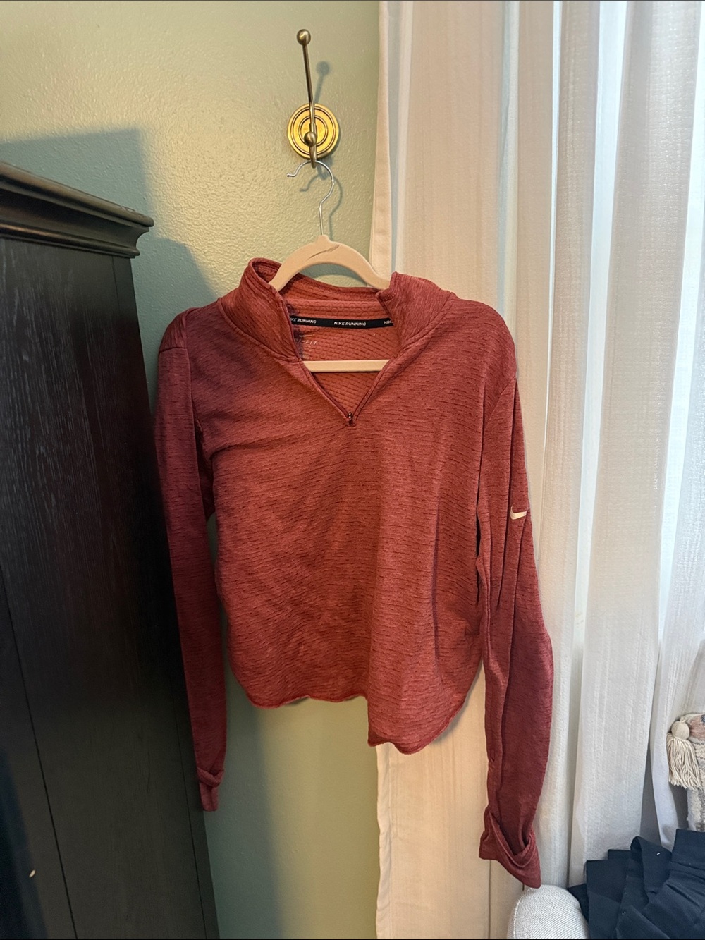 Nike Women’s Burgundy Half-Zip Hoodie Pullover